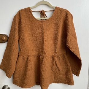 Madewell Peplum Top